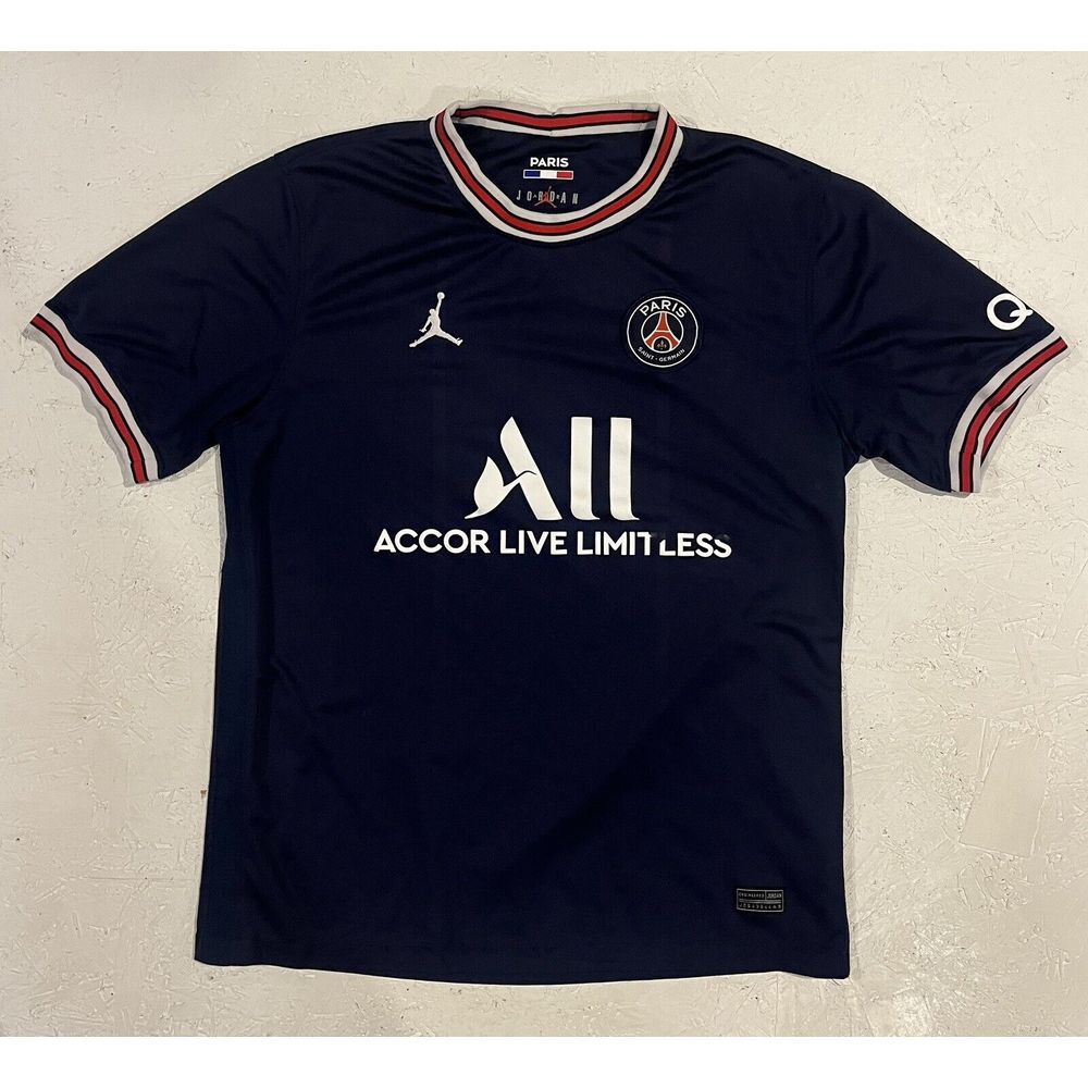 PARIS SAINT GERMAIN 2020 2021 FOOTBALL SHIRT SOCCER JERSEY NIKE JORDAN SIZE‎ L
